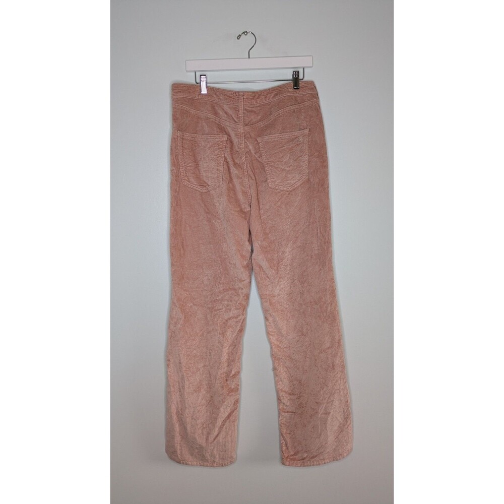 Anthropologie Pilcro Size 31 Robbie Pink Corduroy Pants High Rise Flare Jeans - Picture 2 of 13